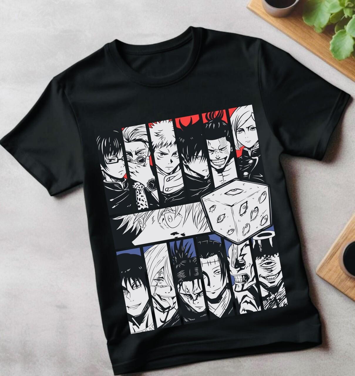 

Suguru Geto T-Shirt Mens Womens Tees Top Jujutsu Kaisen shirt Getou jjk Anime Black shirt All Size 3XL
