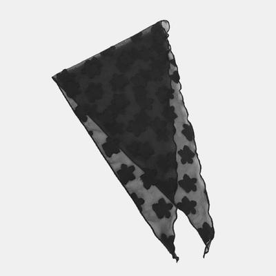 Elkate Women's Kerchief Pattern Spring/Autumn Triangle Petite Transitional Lace Scarf LNM262