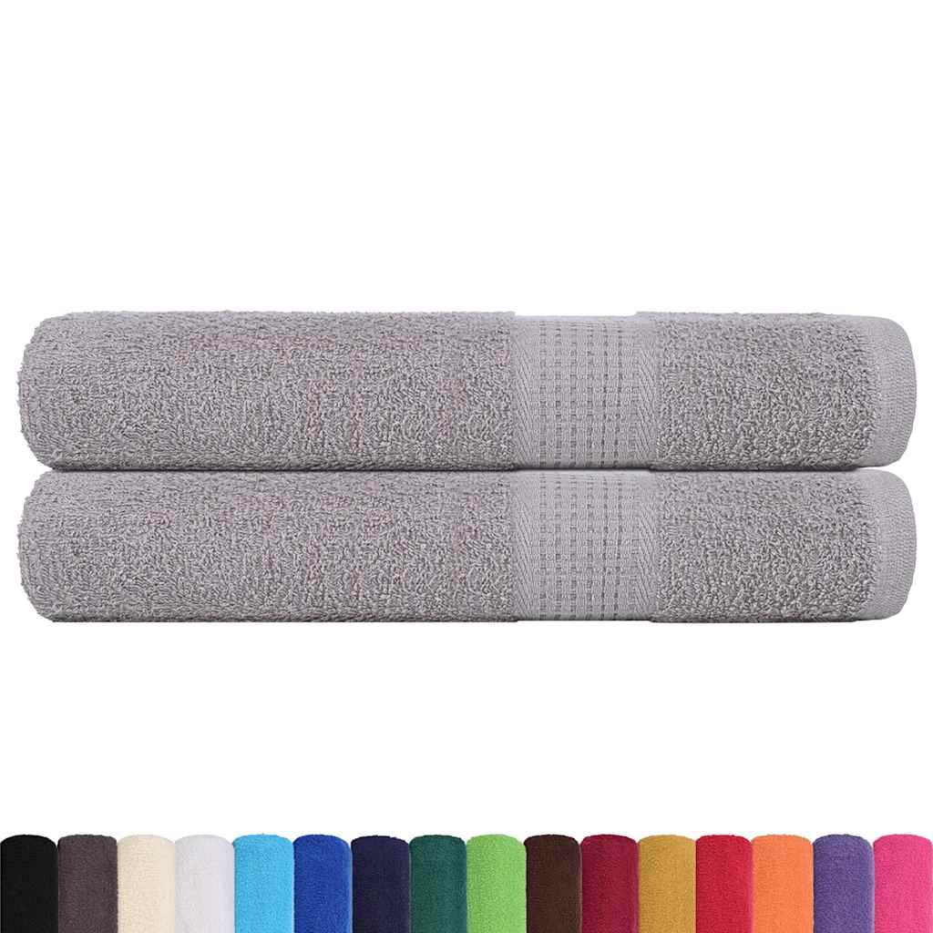 FROGN Sauna Towels 2 pcs Gray 80 x 200 cm 360 g m²