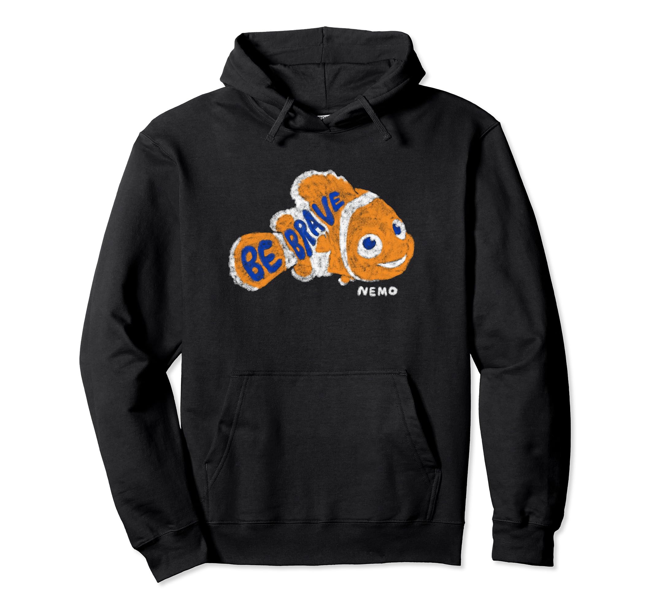 Disney Pixar Finding Nemo Be Brave Nemo Antique Style Big Logo Hoodie