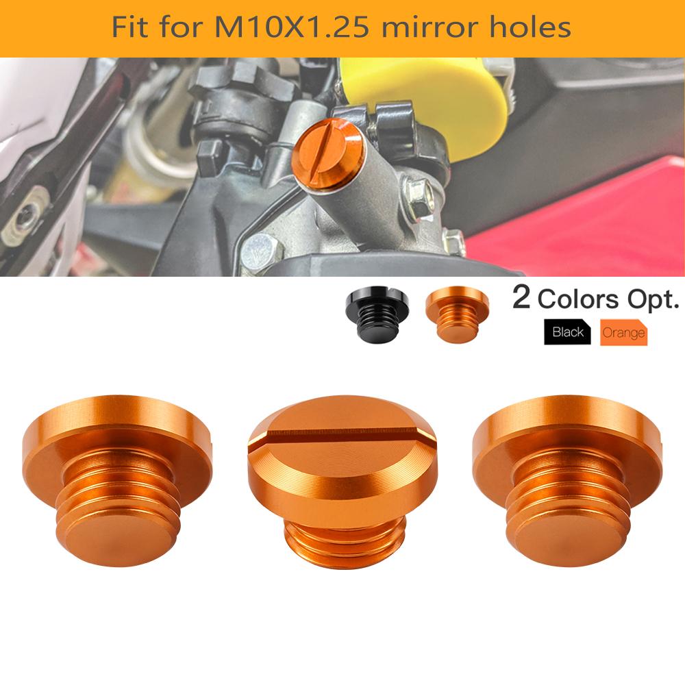 

3 шт. заглушки для зеркал мотоцикла M10XP1.25 для KTM 790 DUKE 125 200 250 390 1290 SUPER DUKE GT/R 1090 1190 1290