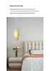 Nordic Luxury Round Natural Marble Wall Lamp for Bedroom and Living Room