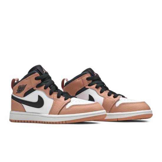 Кроссовки Air Jordan 1 Mid PS Розовый Кварц 640737-603 EU 3Y розовый