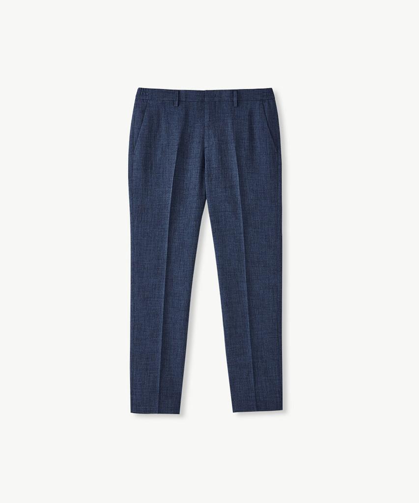 STCO Two-Tone Texture Lightweight Summer Slacks_Blue (Tapered Fit)_Sepvb06Tsl