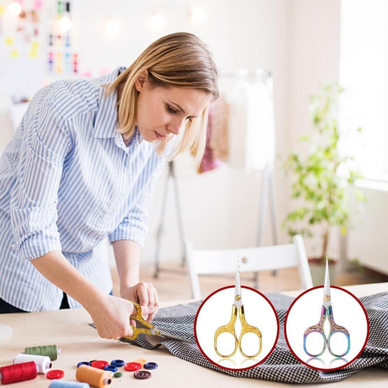 2/1PCS Stainless Steel Vintage Scissors Sewing Fabric Cutter Embroidery Scissors Tailor Scissor Thread Scissor Tools for Sewing Shears