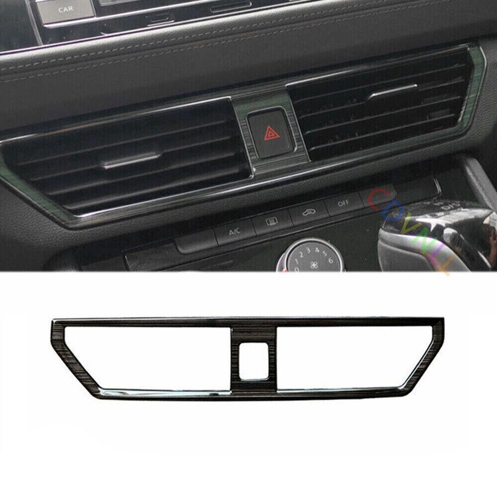 Car Middle Air Outlet Vent Cover Trim For VW Jetta Mk7 2019-2022 Black Titanium