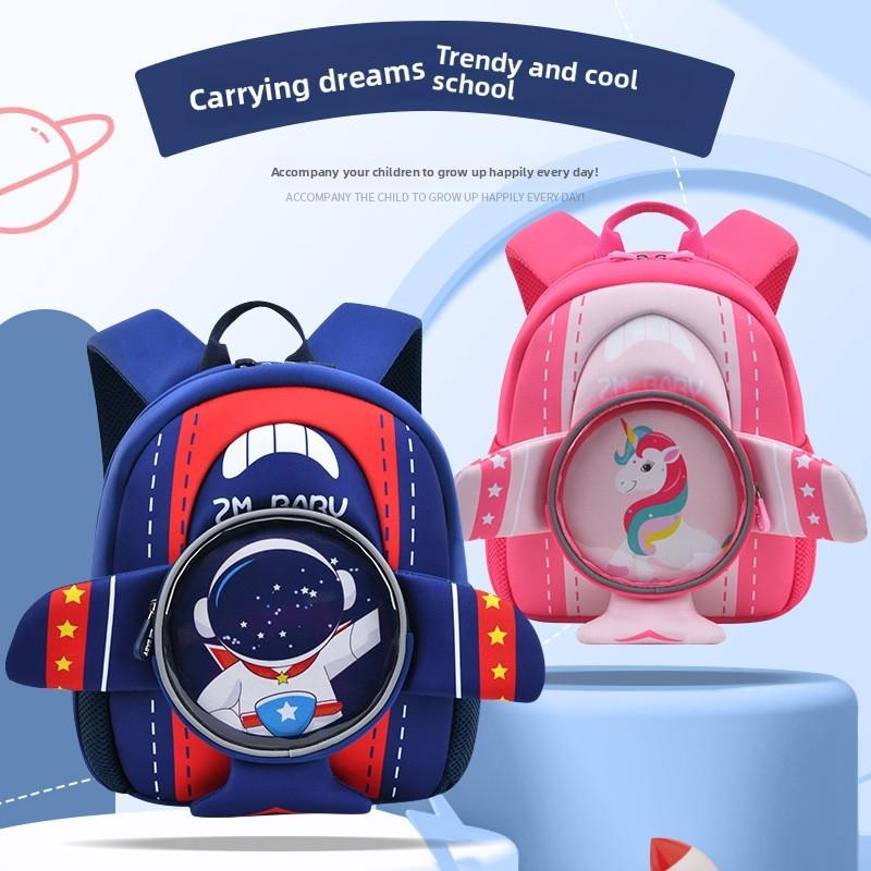 Cartoon Kids Backpack With Dacron For Preschool School Use