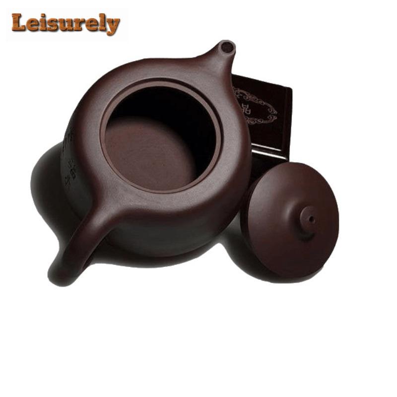 300ml Traditionelle Yixing Lila Ton Teekannen Handgefertigt Skyline Kanne Roh Erz Lila Schlamm Kessel mit Filter Zisha Teeset Cafés Geschenk