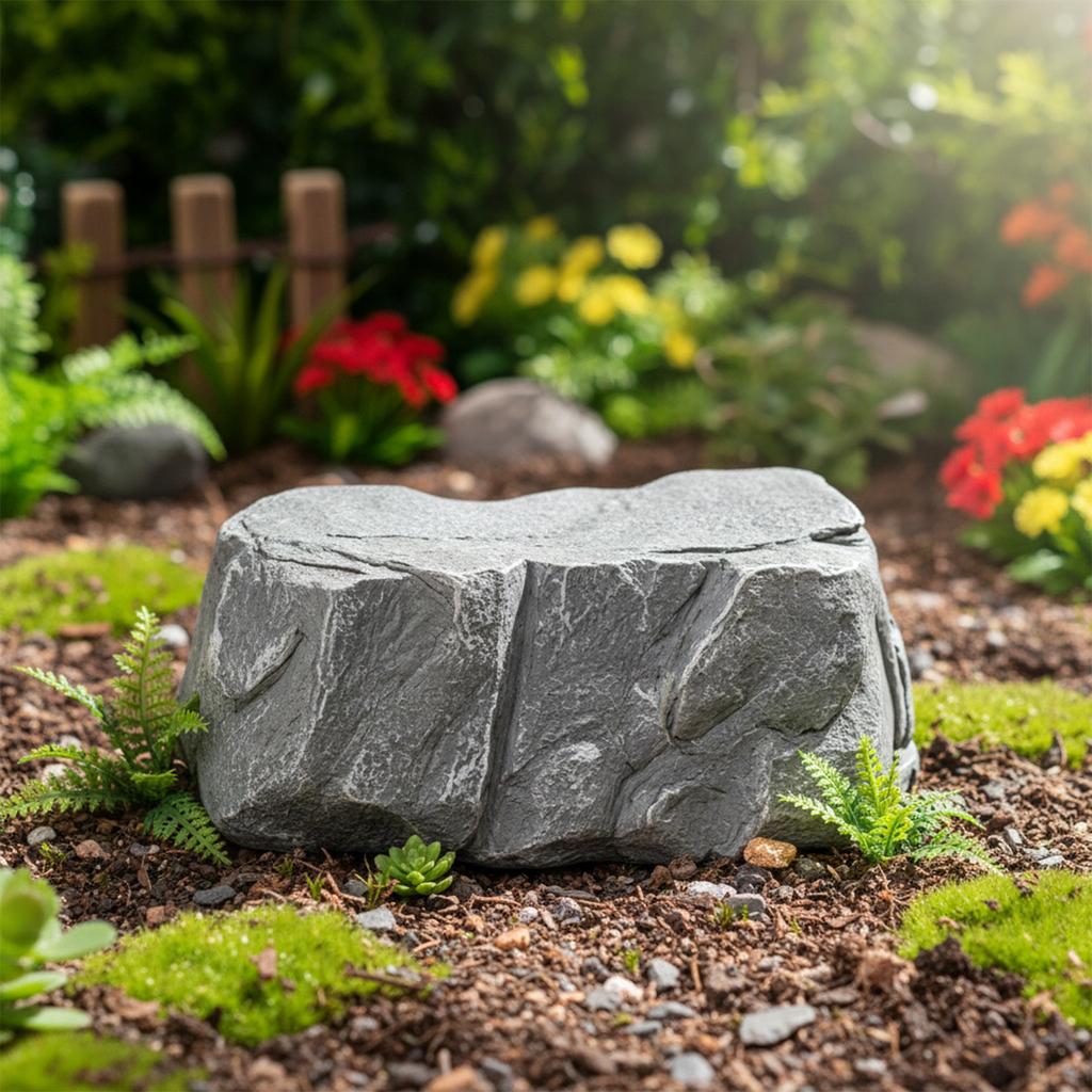 Hide A Key Outside in Rock Waterproof Resin Hidden Key Box Looks & Feels Like Real Stone for Outdoor Garden Or Yard Geocaching