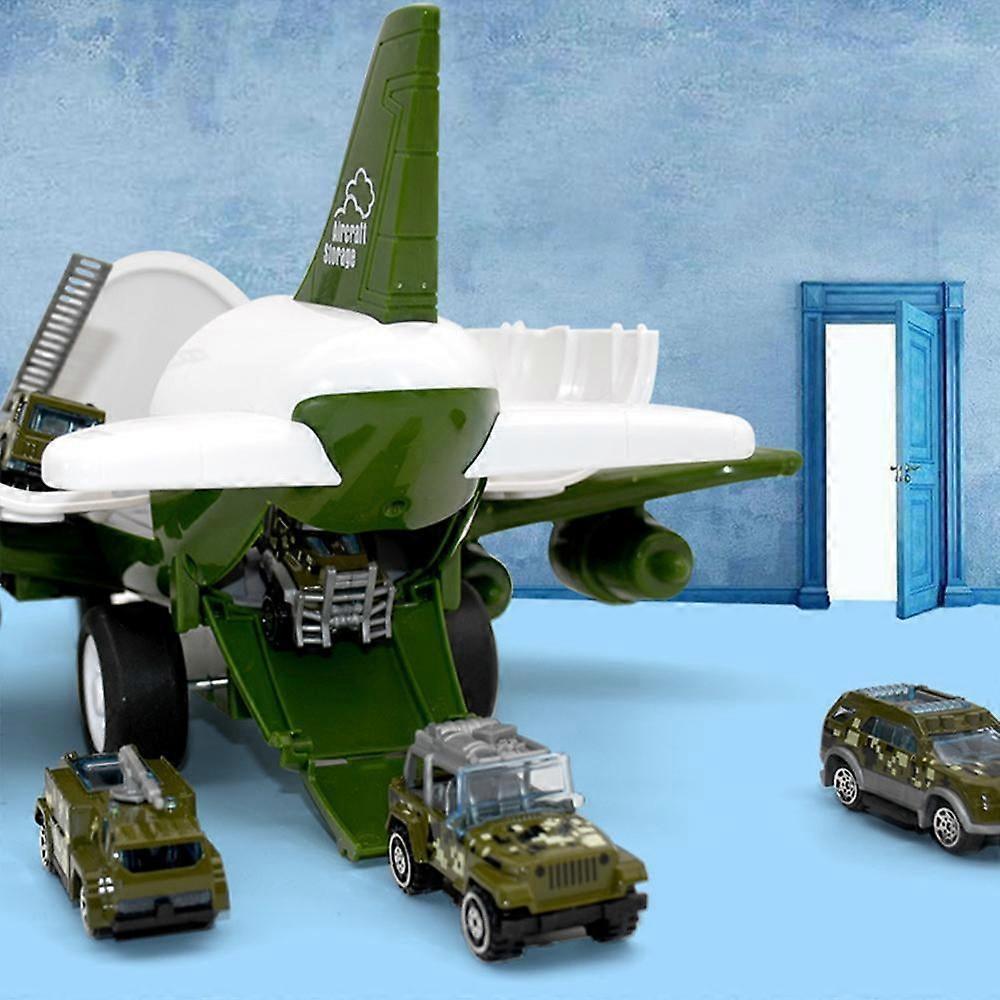 Storage Passenger Plane Kids Air Freighter Toy Simulation Track Inertia for Kids Early Education - Green_6 Vehicles Green_6 Vehicles