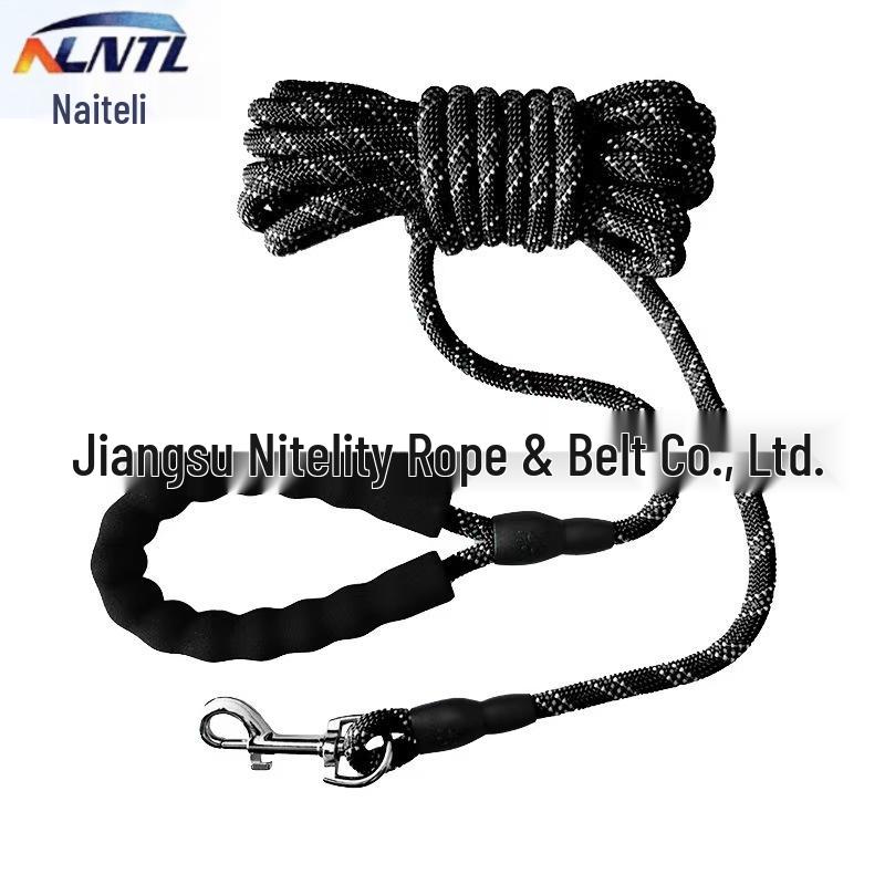 Reflective Anti-Jerk Dog Leash for All Sizes (2m & 3m) - Strong, Extended Chain 8mm 2m