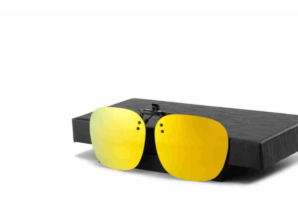 2025 Polarized Rimless Polygonal Clip-on Sunglasses for Day/Night Outdoor, Fishing, and Driving