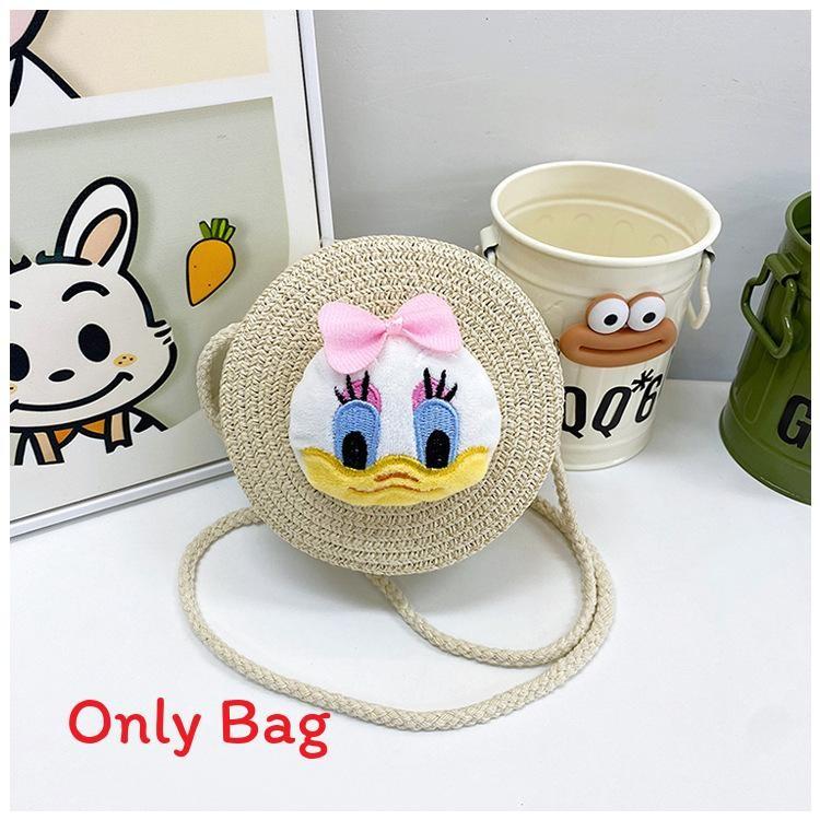 Tigger Doll Cartoon Woven Kids Crossbody Bag Playful Design Use Toddler