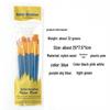 10-Piece Pearlescent Plastic Handle Nylon Hair Painting Brush Set for Kids - Ideal for Oil and Gouache Painting