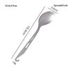 Long Handle Titanium Spoon Environmental Light Titanium Cookware Outdoor Camping Fork  Outdoor Tool