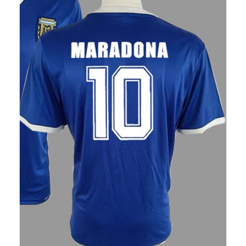 Retro football jersey classic Thai jersey short-sleeved sportswear France Brazil Italy Argentina jersey S