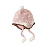 Winddichte Kinder-Beanie-Mütze Korallenfleece Säuglings-Kleinkind-Mütze Hübsliche Baby-Ohrenschutzmütze Outdoor