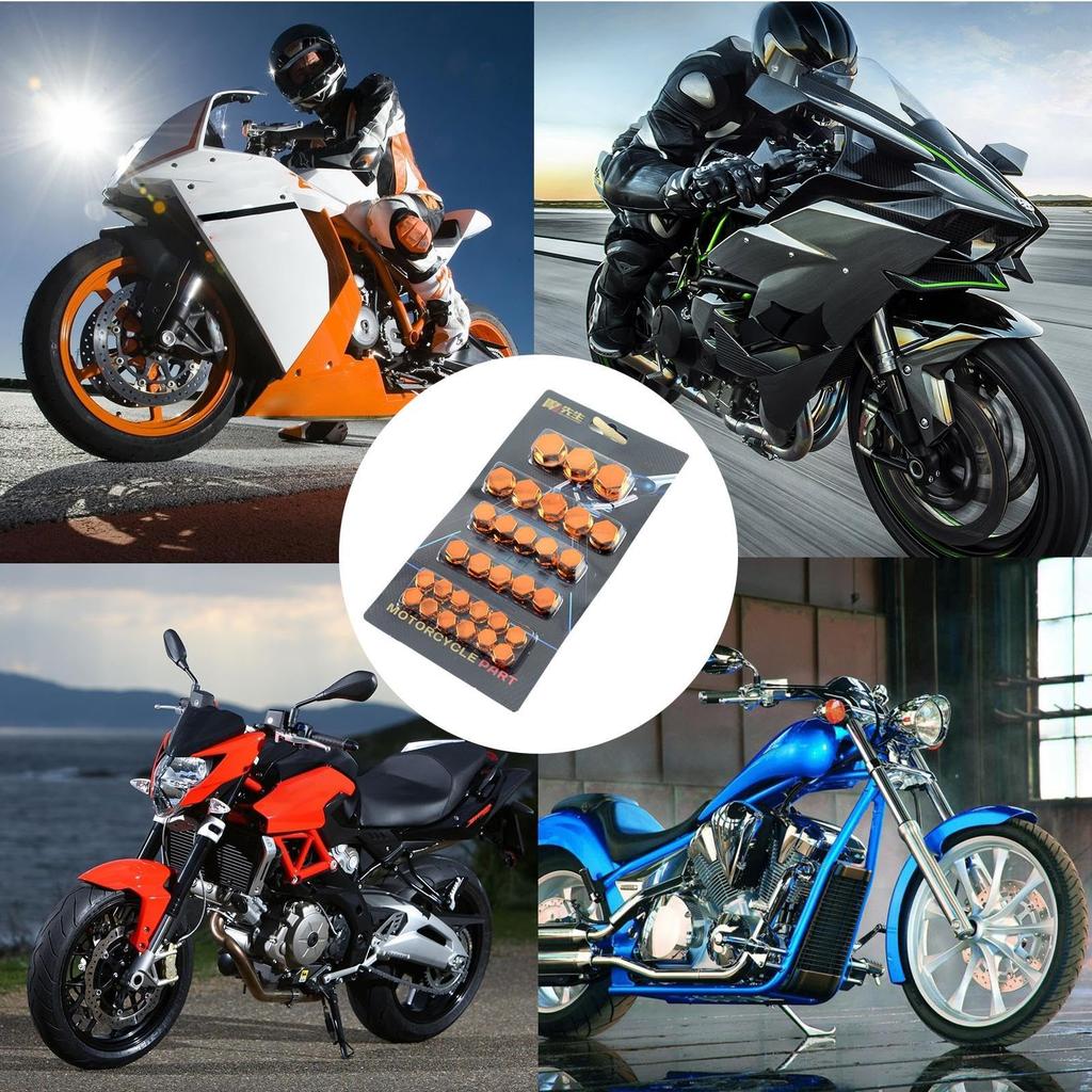 Motorcycle Head Screw Cover - 5 Colors Decorative Engine Nut