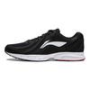 Li-Ning Mesh Soft Sole Fabric Synthetic Leather Non-Slip Wear-Resistant Low-Top Running Shoes Men sneaker Black White ARSU109-2