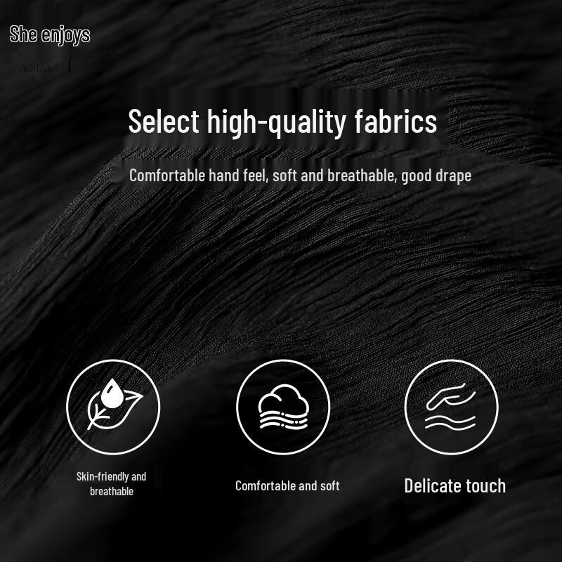 Women's High-Waist Flowy Wide-Leg Casual Pants T52X039