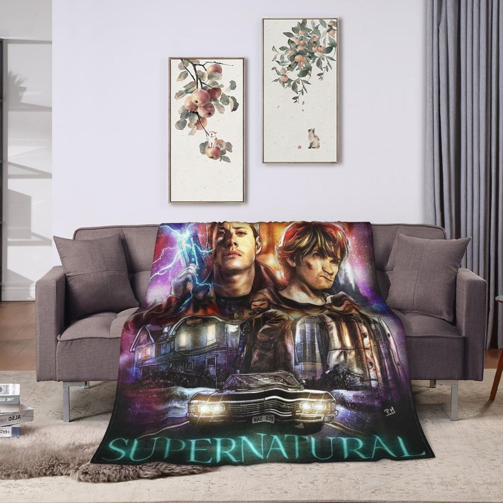 Warm Soft Blanket Travel Office Supernatural Tv Bedding Throws Flannel Bedspread For Living Room Street Trend Sofa Bed Cover