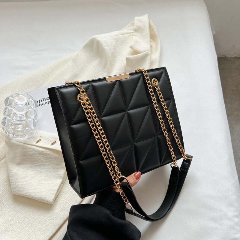 

New 2023 Spring Fashion Women s Shoulder Bag Street Style Trendy Crossbody Bag Casual Pu Handbag чёрный