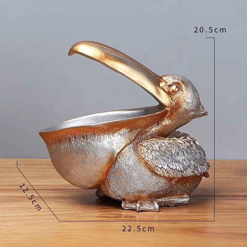 European Big Mouth Resin Birds Crafts Home Furnishings Decoration Jewelry Key Cellphone Storage Box Livingroom Desktop Ornaments