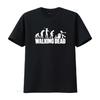 Funny Mens Slogan T Shirt Walking Dead Printed with Zomie Evolution Black Size S XXXXXL Vintage Washed Graphic Breathable Soft