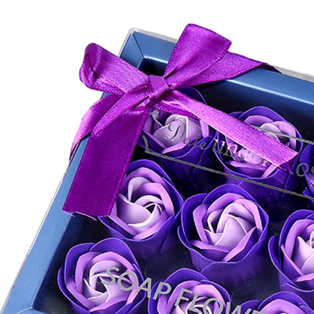 Kunstbloem Rozen Zeep Set in Cadeaubox Jubileum Zachte Aanraking Valentijnsdag voor