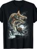 Spinosaurus Mirabilis Dinosaur T-Shirt - Retro Howling Spinosaurus Graphic Tee,