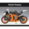Welly 1/10 KTM 1190 RC8 R Alloy Racing Motorcycle Model Metal Street Cross-country Sports Motorcycle Model Simulation Kids Gifts