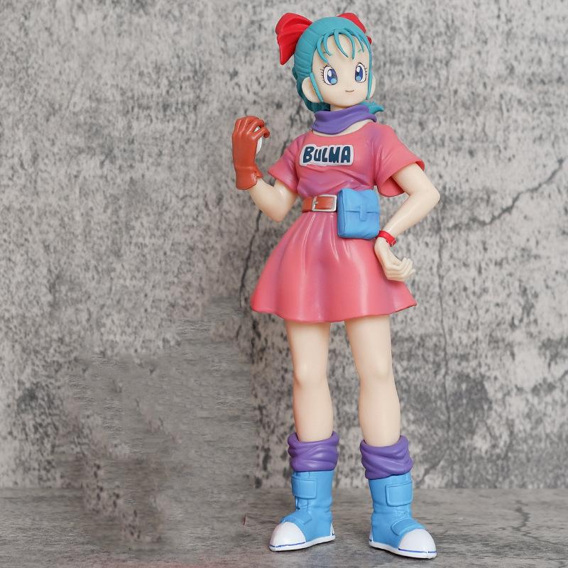 Kawaii Anime Dragon Ball Z Bulma Child Ver. PVC Action Figure DBZ Statue Collection Model Kids Toys Doll Gifts 24cm