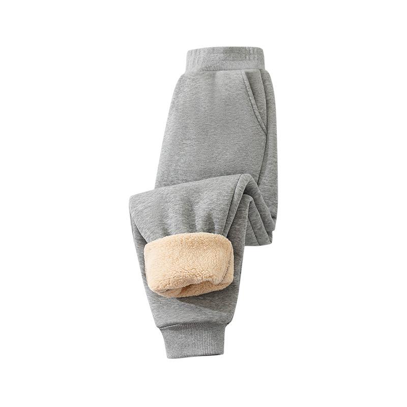 Kinder Fleece Sweatpants - Warme Winter Leggings, Trendige Lammfellhose für Kinder