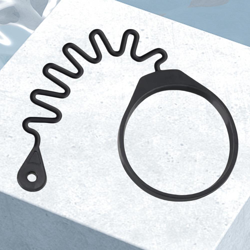 Fuel Tank Cap Cover Line Cable Wire with Ring Rope Ring Petrol Diesel Cap 31336424 Black for Volvo 850 S70 V70 C70 XC70