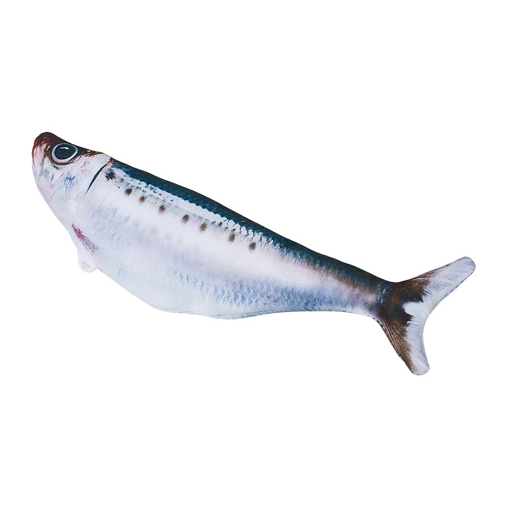 Simulation Fish Catnip Toy Anti-Bite Interactive Cat Exercise Toys Active Moving Pet Plush Toy for All Breeds Cat Kicker