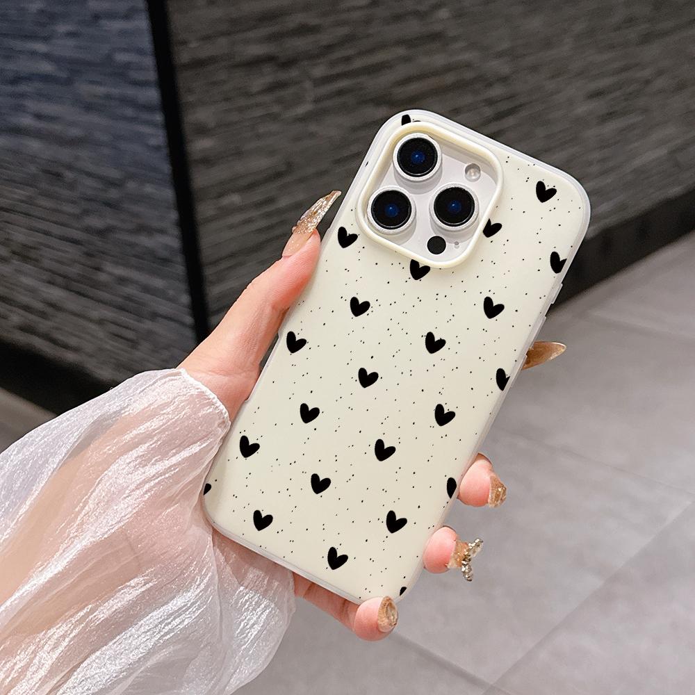 Etui z Kropkami Serce Kokardka Dla Honor 400 Lite Pro 90 Lite 5G X9D X7B X9B Magic 6 Lite Matowe 2 w 1 Galaretkowe Pokrowiec