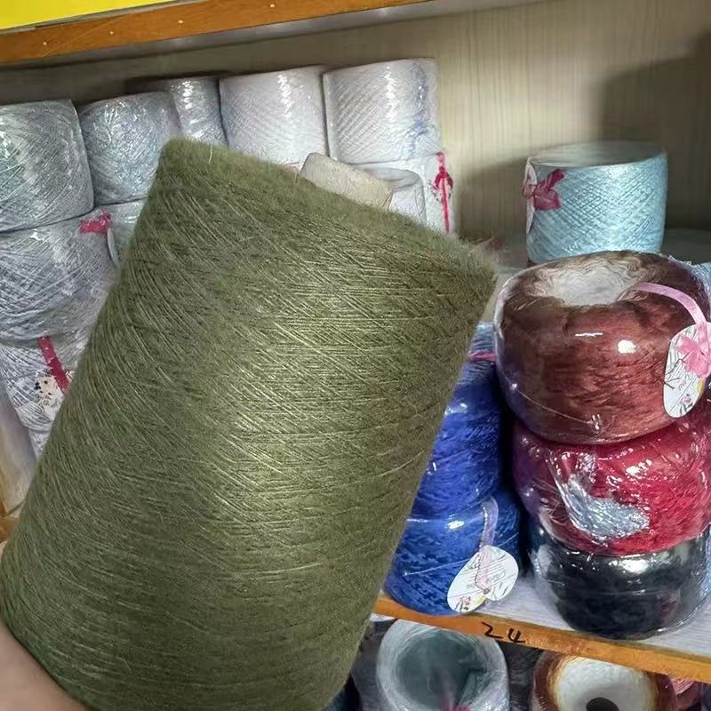 

500 Grams/group of Rabbit Down Wool Yarn Soft Warm Yarn DIY Woven Thread Scarf Baby Sweater Hat Hand-knitted Thread оливковое drab