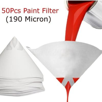 Car Paint Spray Mesh Paper Filter Purifying Straining Funnel Disposable Nylon Filter Conical 190 Car Micron Funnel Accessories