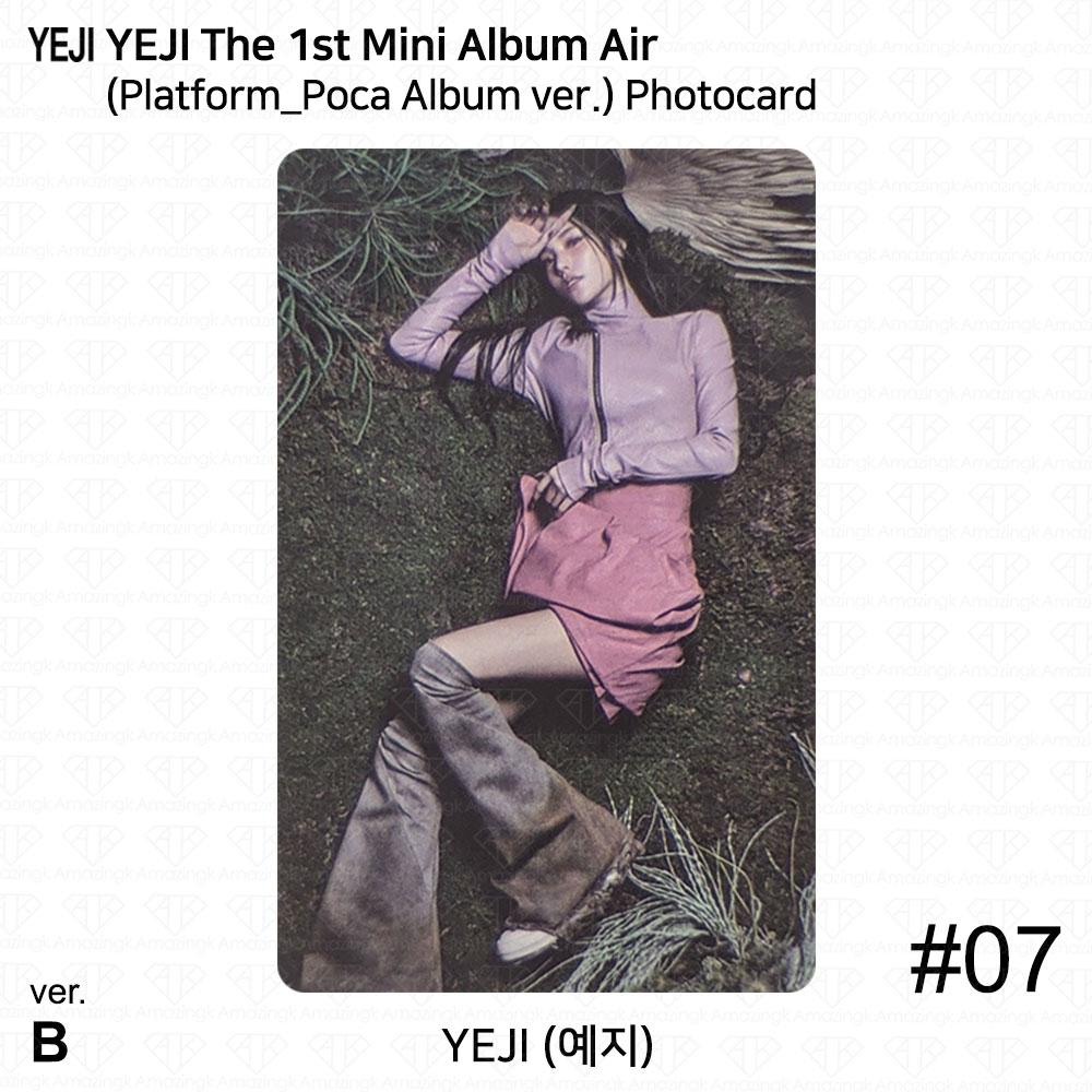 

Yeji The 1st Mini Album AIR Official Photocard Platform Poca album ver ITZY KPOP Photocard #7 (B ver.)