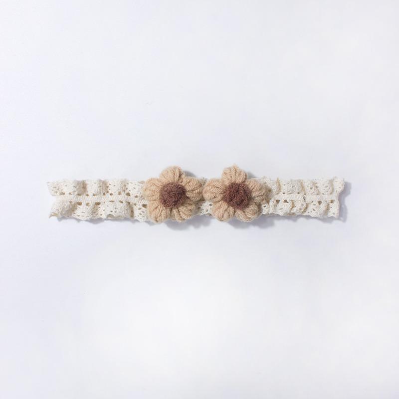 New lace baby headband, cute flower children's headscarf, thin soft baby hair accessories