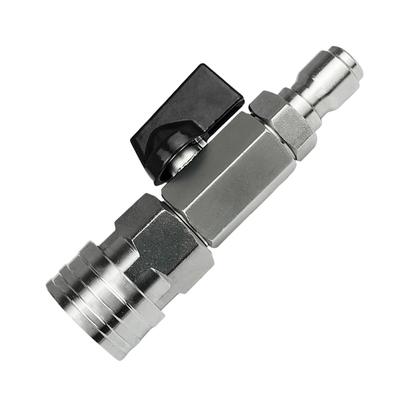 Kit supapă cu bilă pentru spălator de înaltă presiune, întrerupător de debit de apă cu conectare rapidă de 1/4 inch