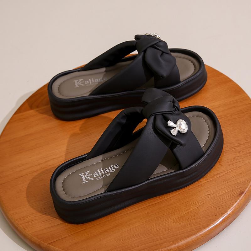 

[Customized] 2610 Sandals Women s 2025 New Popular Summer Wear Versatile Thick Bottom Soft Bottom Increase Flat Bottom Forest 40