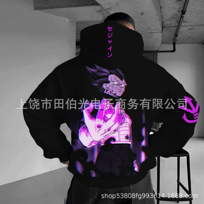 Dragon Ball Z Goku 3D Digital Print Hoodie Men Loose Fit Casual Sweatshirt
