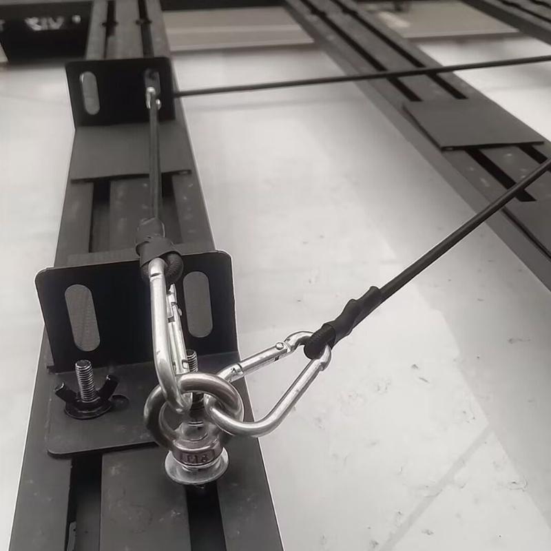 6Pcs Stainless T Track Mount Tie Down Anchors Eye Nuts T Slot Bolt Tie Down Anchoring Kit T Track Bolts for Roof Rack