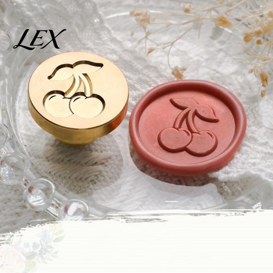 Handmade Stationery Accessory Wax Seal Stamp, Vintage Plant Pattern Head, Durable Flower Embossing Stamp Copper Head Replacement, for Envelope