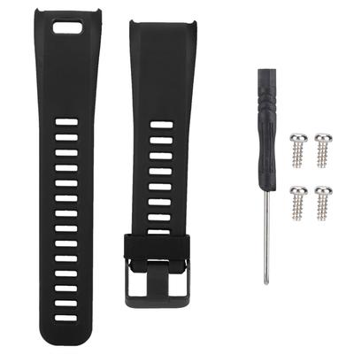 Replacement Silicone Sport Bracelet Wrist Strap Wristband For Garmin Vivosmart HR (Black)
