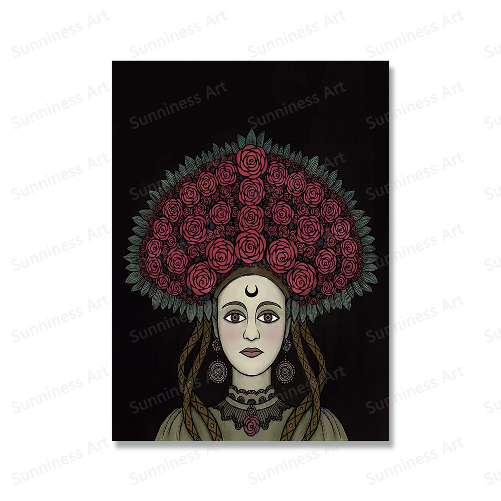 Retro Witch Poster Anatomical Venus Canvas Painting Print Vintage Plague Doctor Goddess Wall Pictures fures Baby Kids Room Decor