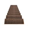Self-Adhesive Anti-Slip Embossed Plush Stair Tread Mat - Reusable, Glue-Free Floor Mat