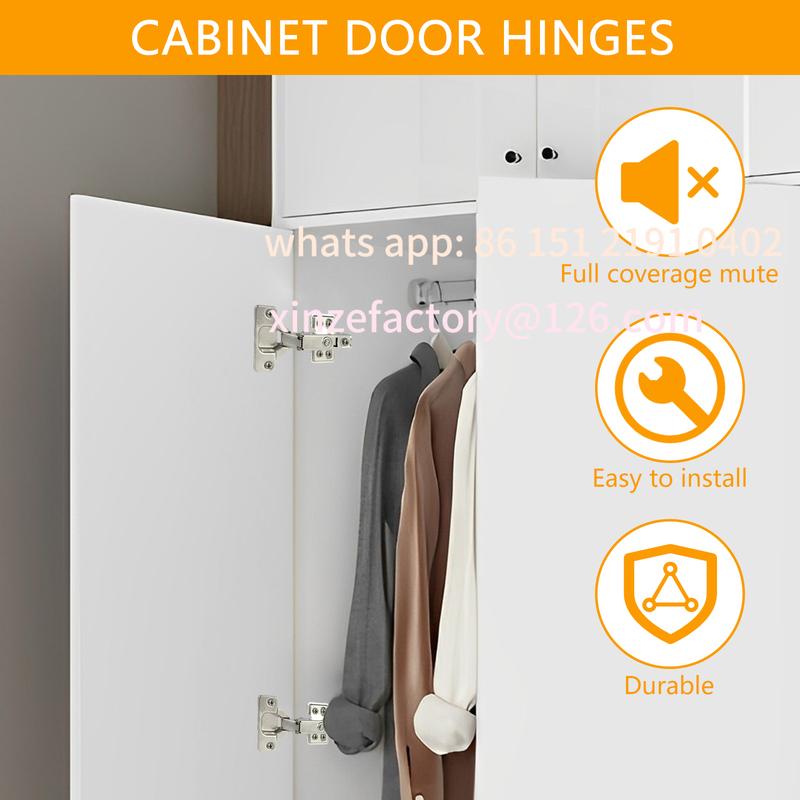 Customizable  Hinges Cold Rolled Steel Hydraulic Cabinet Door Hinge Damper Buffer Soft Quiet Closing for All Cupboard