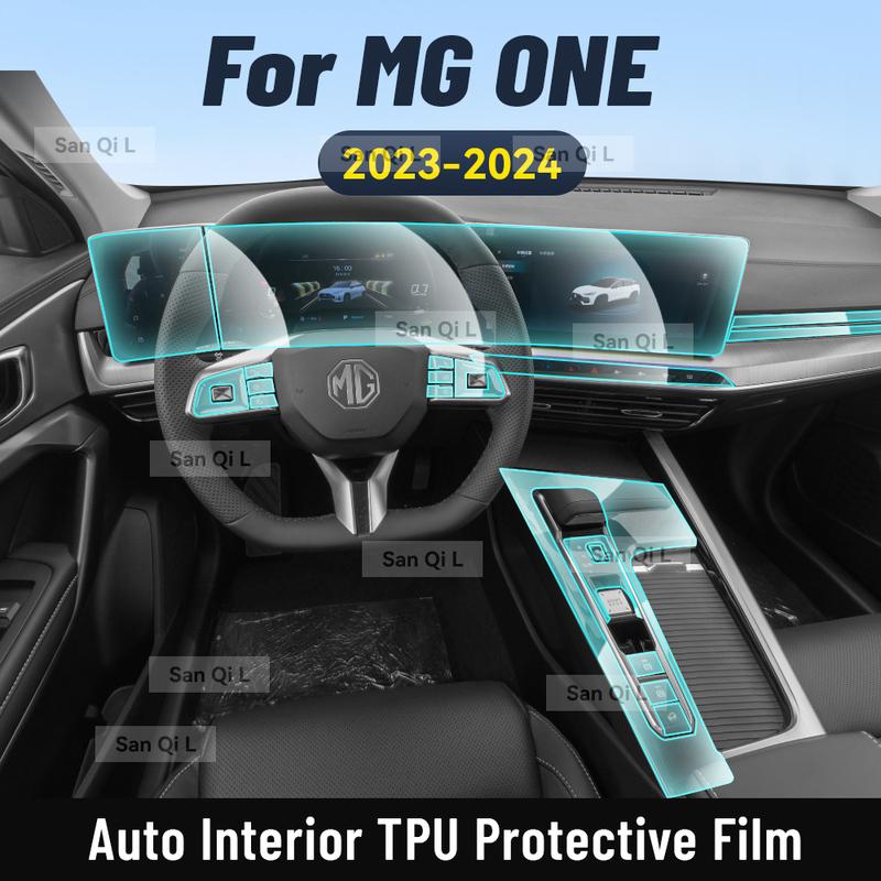 Interior TPU for MG ONE  2024 Protective Film Cover Anti-Scratch Gearbox Panel Navigation Screen Automotive